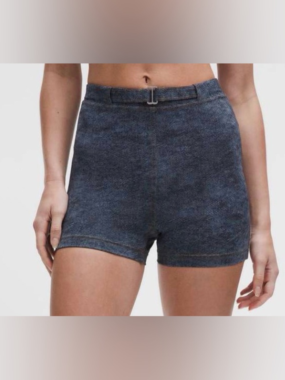 NWT Lululemon Everlux Denim Print Shorts